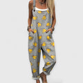 Althea - Damen Vintage Weitbeiniger Jumpsuit