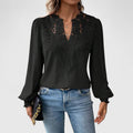 Catherine – Elegante Bluse mit V-Ausschnitt
