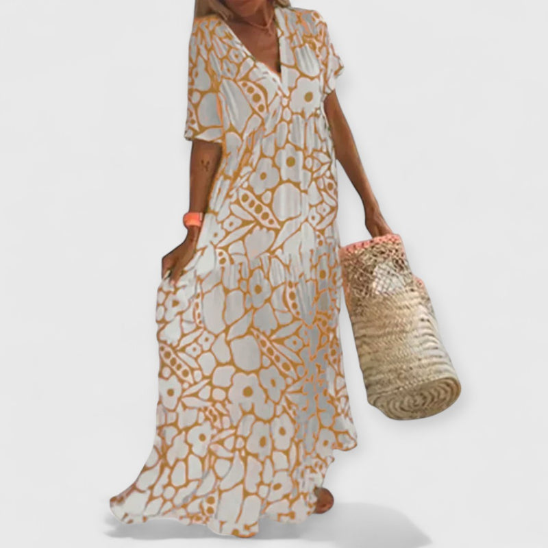 Christine - Sommerkleid Premium Blumenmuster