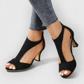 Nessa - Orthopädische Sandalen mit Absatz und Cut-Out