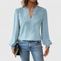 Catherine – Elegante Bluse mit V-Ausschnitt